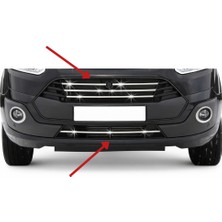 A&G Tuning Ford Custom 2012-2017 Arası Krom Ön Tampon Çıtası 5 Parça