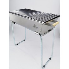 Feyza Design 35X70CM Portatif Kömürlü Mangal, Rahat ve Pratik Kullanım