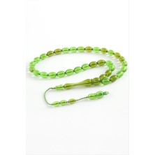 Zero Land Ozdestor Zeytin Şekilli Plastik Tesbih 8X11 Mm-Turuncu