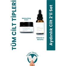 Glowmolecules Nemlendirici Krem + C Vitamini Serum Aydınlık Cilt 2'li Set