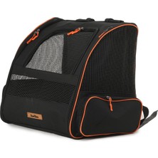 Missidea Brave Paws Piramit Xl Havalandırmalı Kedi ve Köpek Taşıma Çantası Seyahat Çantası Siyah