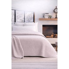 Özdilek Prestige Kalın Embos Çift Kişilik Battaniye (220X240)-KRISTAL Gri Yeni (Pembemsi)