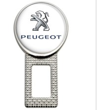 Şenyıldız Aksesuar Peugeot Metal Kemer Görseli 2 Adet Çift Yönlüdür Logosu