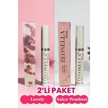 Zeonella Beauty Soyulabilir Ruj Lovely & Sakız Pembesi 2 Li Avantajlı Paket Kalıcı Dudak Dövmesi