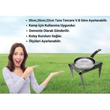 Feyza Design Taşınabilir Kamp ve Piknik Için Dayanıklı Sac Ayağı