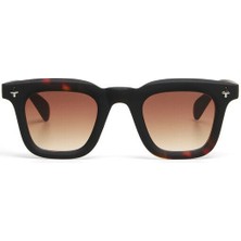 Okkia Firenze Unisex Güneş Gözlüğü Siyah Havana / Lens: Kahverengi Gradyan