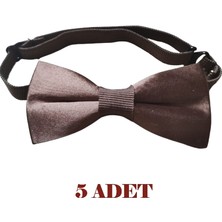 23 Nisan Doğum Günü ve Özel Günler Için Ayarlanabilir Lastikli Çocuk Saten Papyon 5\'li Set 0-14 Yaş