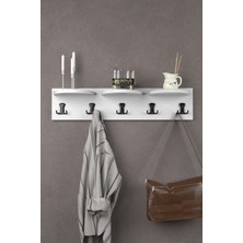 Gold Falez Askılık Duvar Elbise Askılığı Portmanto 80 cm Ceviz