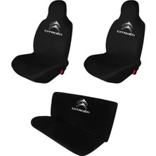 Antwax Citroen Berlingo Penye Oto Koltuk Kılıfı Ön Arka Takım Siyah
