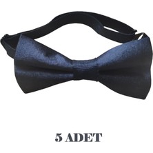 23 Nisan Doğum Günü ve Özel Günler Için Ayarlanabilir Lastikli Çocuk Saten Papyon 5\'li Set 0-14 Yaş