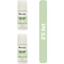 Baboon Natural Baboon Whitening Roll On Deodorant Kokusuz 2’li Set | Hassas Ciltler Için | Alüminyum Içermez