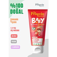 The Prouvee Reponses %100 Doğal Organik Bebek ve Çocuk Çilekli Diş Macunu 50 ml (Florürsüz)