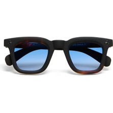 Okkia Firenze Unisex Güneş Gözlüğüsiyah Havana / Lens : Mavi