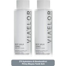 Via Elor 2li Pirinç Mayası Aydınlatıcı ve Nemlendirici Cilt Tonu Eşitleyici Tonik 200 ml