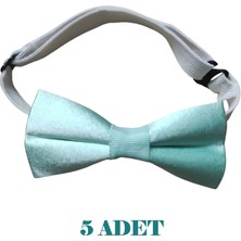 23 Nisan Doğum Günü ve Özel Günler Için Ayarlanabilir Lastikli Çocuk Saten Papyon 5\'li Set 0-14 Yaş