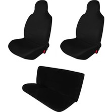 Antwax Citroen Nemo Baskısız Penye Oto Koltuk Kılıfı Ön Arka Takım Siyah