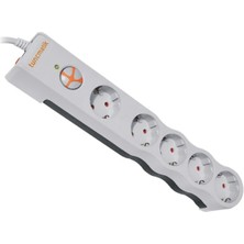Binbir Göz Bilgisayar Tunçmatik Powersurge TSK6134 1050 Joules 5'li Beyaz /1.5m Akım Korumalı Priz