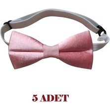 23 Nisan Doğum Günü ve Özel Günler Için Ayarlanabilir Lastikli Çocuk Saten Papyon 5\'li Set 0-14 Yaş