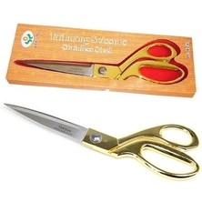 VeraGlobe Buğz Profesyonel Terzi Makası - Altın Saplı Makas Büyük Boy