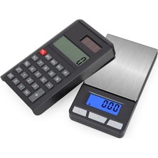 VeraGlobe Buğz LCD Ekran Elektronik Hesap Makineli Hassas Dijital Takı Altın Gram Ölçer Terazi (500G 0.1g) ( Buğz )