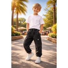 Almira Anne Bebek Büyük Erkek Çocuk Pantolon - Cepli, Lastikli Beli Gabardin