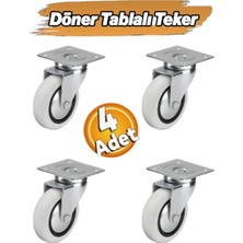 Hts 351 25X75 mm Dömerli Tablalı Tekerlek Pvc (4 Adet)