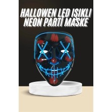 VeraGlobe Buğz Işıklı LED Maske Parti Eğlence Maskesi Hallowen Neon Maske - Buğz