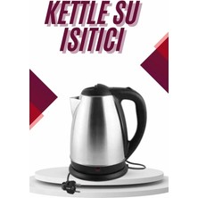 VeraGlobe Buğz Çelik Su Isıtıcı Kettle Dayanıklı Paslanmaz Çelik Uzun Ömürlü - Buğz