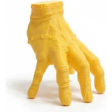 VeraGlobe Buğz 3D Dekoratif Sarı El Obje 17X16 cm Şık ve Dikkat Çekici Tasarım - Buğz