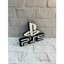 VeraGlobe Buğz Playstation 5 Logo Duvar Dekoru Minimal Tasarım 16×12 cm - Buğz