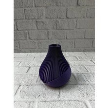 VeraGlobe Buğz Mor Vazo Çizgili - Buğz