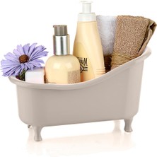 Titiz Plastik Titiz Mutfak Banyo Için Dekoratif Mini Küvet Şeklinde Düzenleyici Sepet TP-582