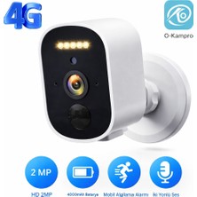 Qasul CMR-144 4g Sım Kartlı Kablosuz Güvenlik Kamerası - 4000MAH Bataryalı Kablosuz Dış Mekan Kamerası