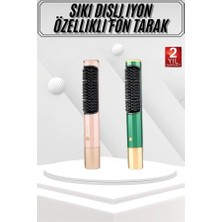 VeraGlobe Buğz Elektrikli Fön Tarak Düzleştirici Elektriklenme Karşıtı Üflemeli - Buğz