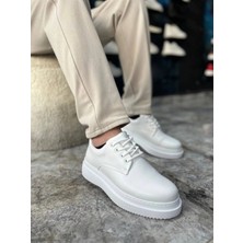 Ezel Glory KB-X16 Kuback Beyaz Cilt Günlük Erkek Ayakkabı