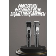 VeraGlobe Buğz Pro Şarjlı Saç Sakal Tıraş Makinesi Ense Kesme Makinesi Lazer Öncesi Kısaltma - Buğz