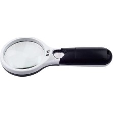 VeraGlobe Buğz 3 LED Işıklı 3X75 mm 45X22 mm  El Büyüteç - Buğz