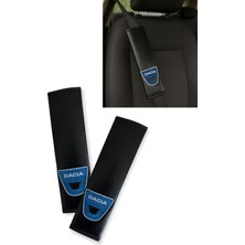 Tusba Market Dacia Logolu Nakışlı Deri Emniyet Kemer Pedi 2’li Set | Konforlu ve Şık Araç Emniyet Kemer Kılıfı