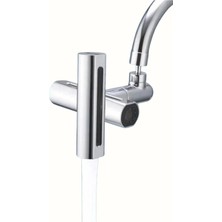 VeraGlobe Buğz Çok Fonksiyonlu Musluk Başlığı | 4 Su Modu | Geniş Uyumlu Adaptör Seti | Mutfak ve Banyo Uyumlu - Buğz