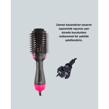 VeraGlobe Buğz Kurutmalı Saç Şekillendirici Fönlü Fırça 1200 Watt Güç - Buğz