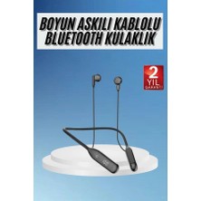 VeraGlobe Buğz 60 Saat Kablolu Boyun Askılı Dijital Göstergeli Bluetooth Kulaklığı - Buğz
