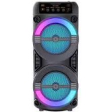 VeraGlobe Buğz Rgb Işıklı Taşınabilir Bluetooth Hoparlör Güçlü Stereo Ses - Buğz