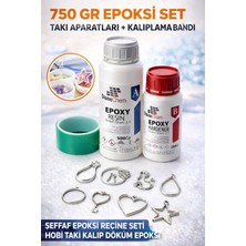 Stonechem Epoksi Takı Seti 750 gr Epoksi, Bant ve 8 Adet Krom Takı Aparatları