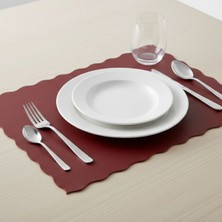 Grand Fine Art 2 Adet Deri Amerikan Servis-Kolay Silinebir Supla-Fırfırlı Amerikan Servis