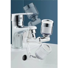 VeraGlobe Buğz 1080 ° Derece Dönebilen Filtreli Lavabo Musluk Başlığı ( Buğz )