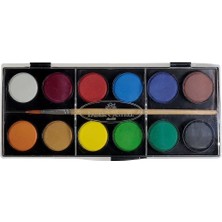 VeraGlobe Buğz Sulu Boya 12 Renk Büyük Boy