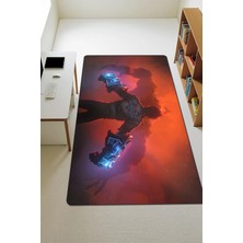 Dolce Mariee Modern Dijital Baskı Kaymaz Taban Çocuk ve Genç Odası Halısı H0477