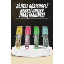 VeraGlobe Buğz Tıraş Makinesi Renkli Dijital Göstergeli Epilasyon Öncesi Kısaltma Makinesi - Buğz