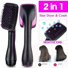 VeraGlobe Buğz Elektrikli Hava Üflemeli 2 In 1 Saç Düzleştirici Fön Tarağı ( Buğz )