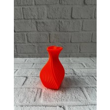 VeraGlobe Buğz Kalpli Vazo Turuncu - Buğz